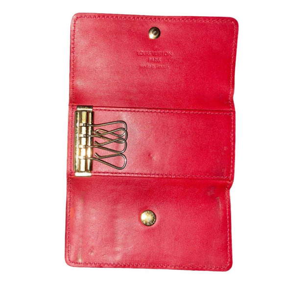 Louis Vuitton Vernis Multicles 4 Four Hooks Key Case Pomme D'Amour - Picture 4 of 15